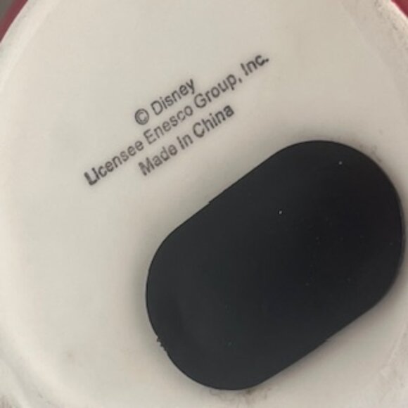 Disney Mickey Mouse Piggy Bank Reclining Ceramic With Stopper - Picture 6 of 8